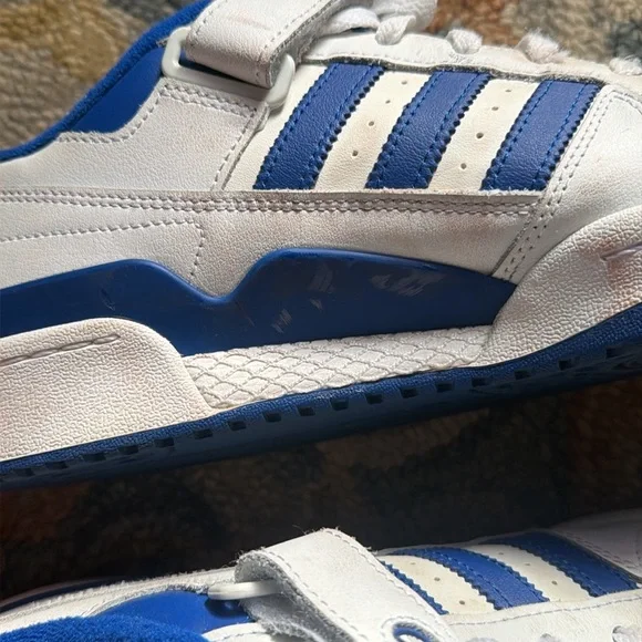 Adidas Forum retro White Blue basketball Sneakers - Picture 4 of 5